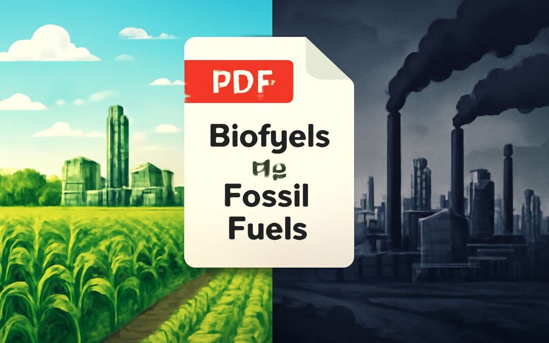 biofuels vs fossil fuels pdf: A clear, engaging comparison of energy, costs, and climate impacts